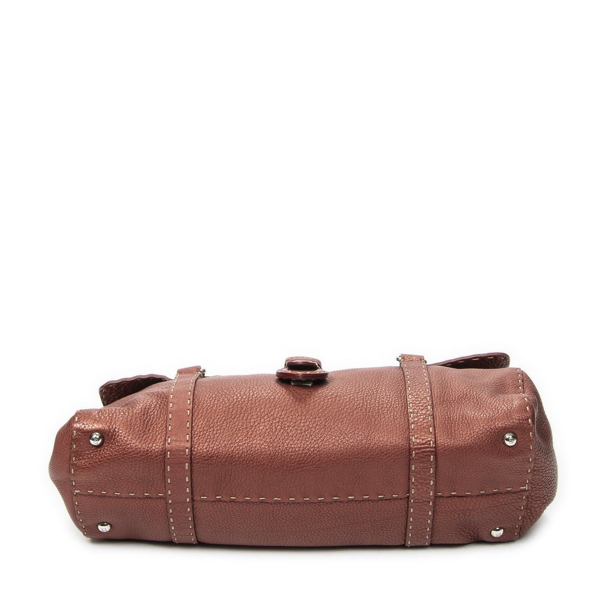 Fendi Selleria Linda Tote Terracotta Leather — view 6