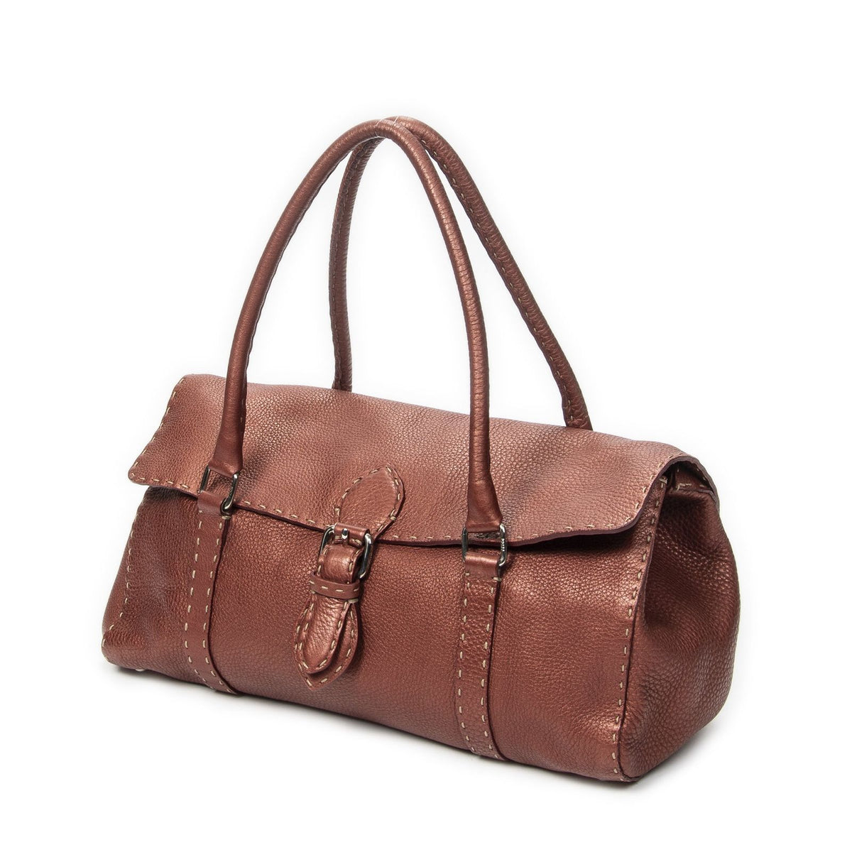 Fendi Selleria Linda Tote Terracotta Leather — view 2