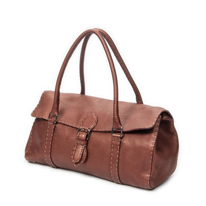 Fendi Selleria Linda Tote Terracotta Leather — view 2
