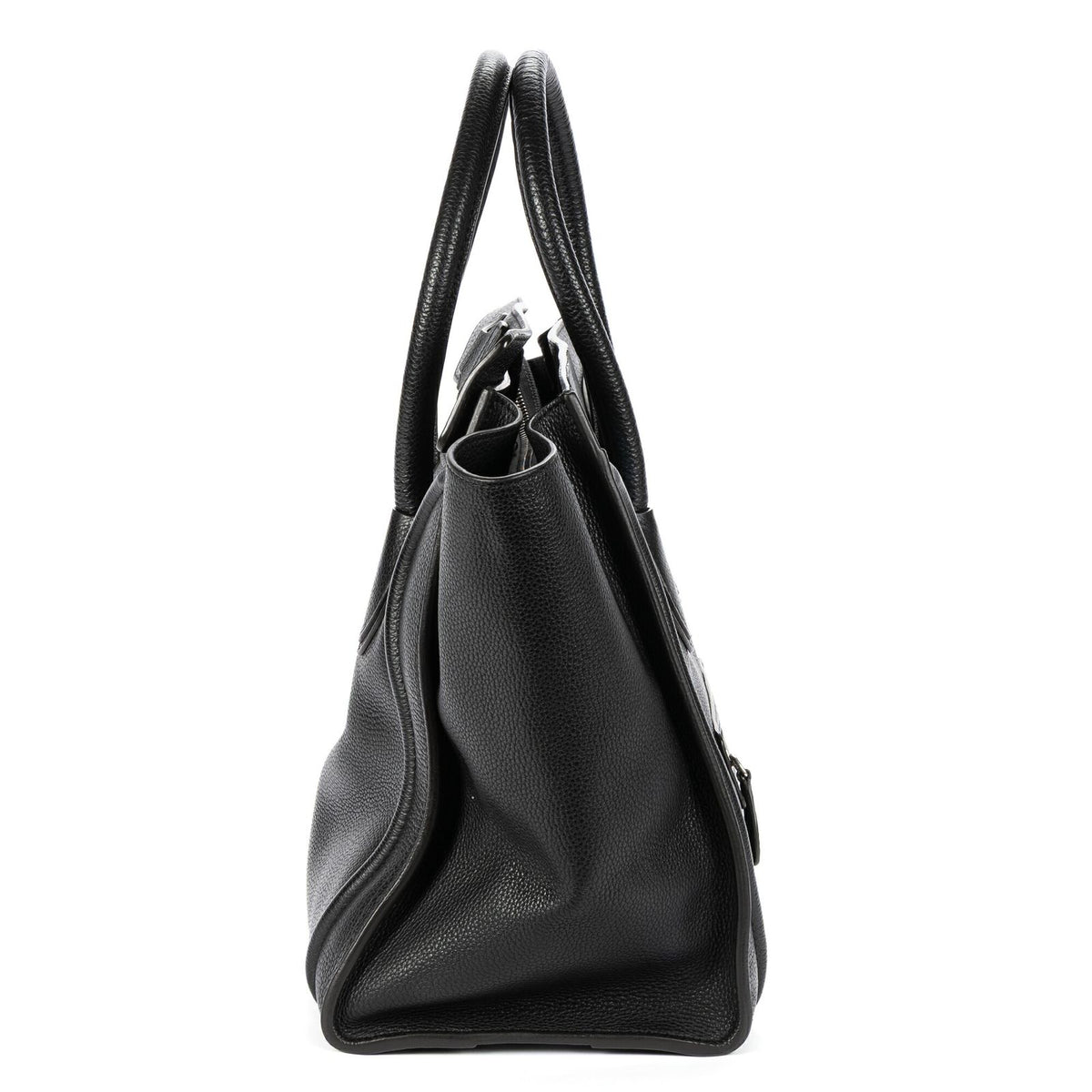 Celine Mini Luggage Bag Black Grain Calfskin Leather — view 4