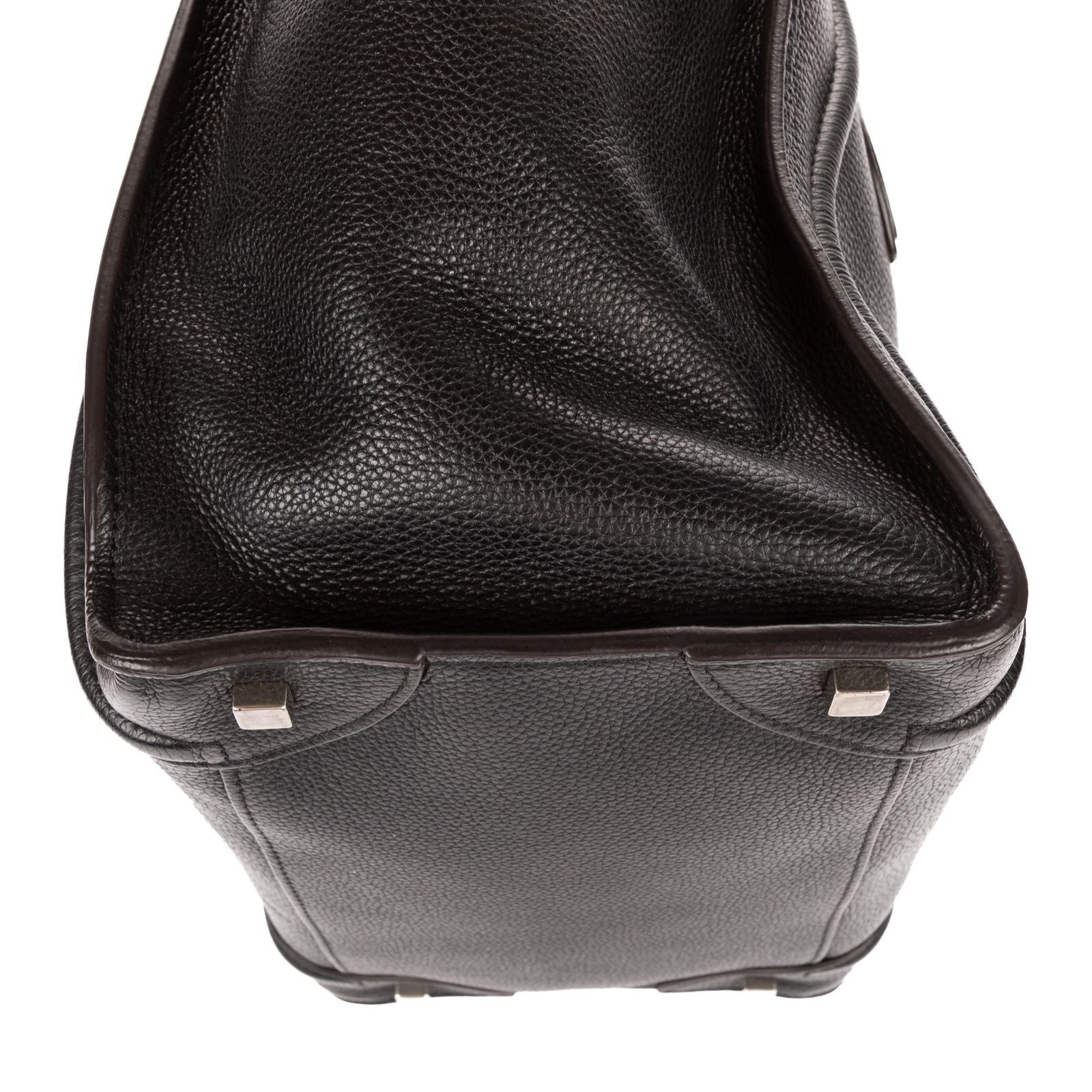 Celine Mini Luggage Bag Black Grain Calfskin Leather — view 7