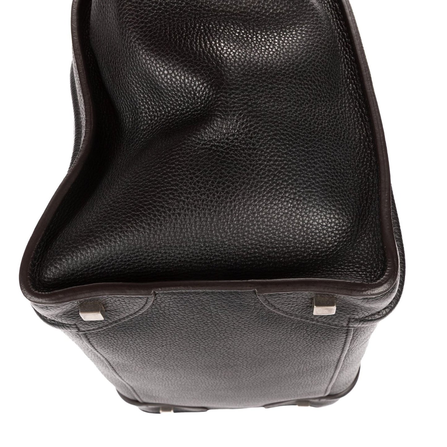 Celine Mini Luggage Bag Black Grain Calfskin Leather — view 8