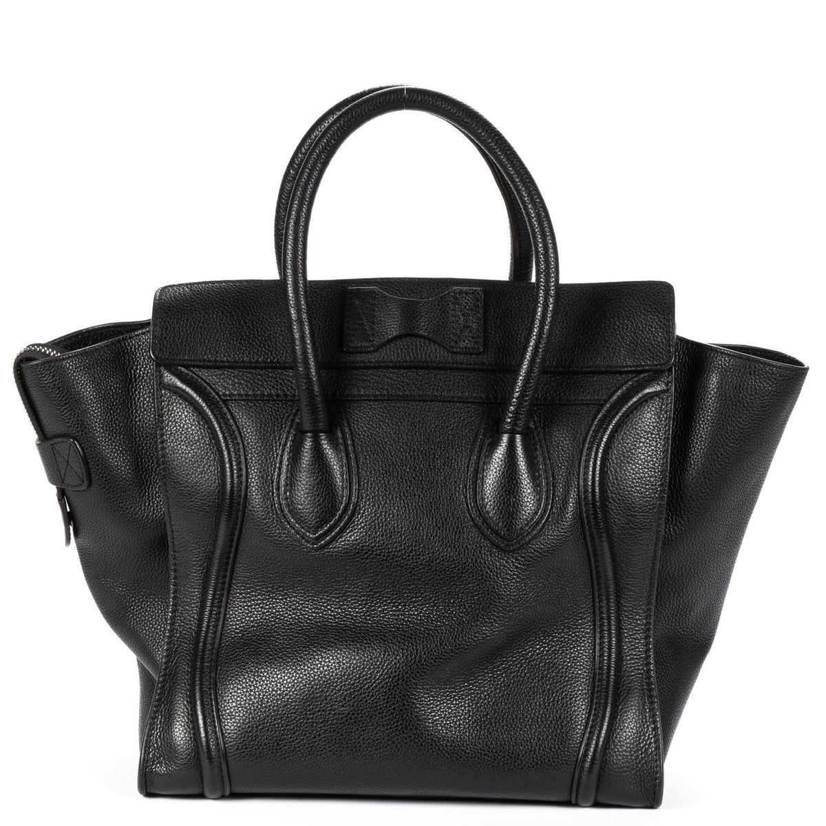 Celine Mini Luggage Bag Black Grain Calfskin Leather — view 5