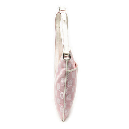 Loewe Vintage Anagram Cross Belt Bag Pink White Canvas — view 4