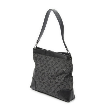 Gucci GG Hobo Shoulder Bag Black Denim Canvas — view 2