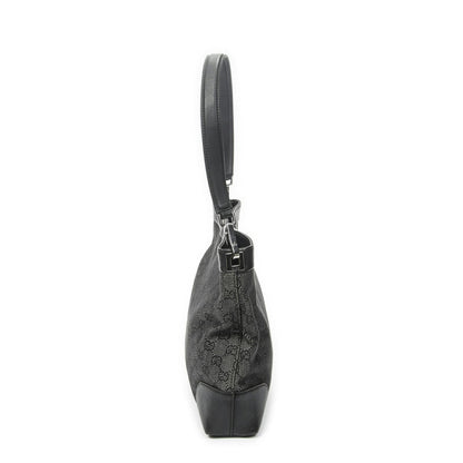 Gucci GG Hobo Shoulder Bag Black Denim Canvas — view 3