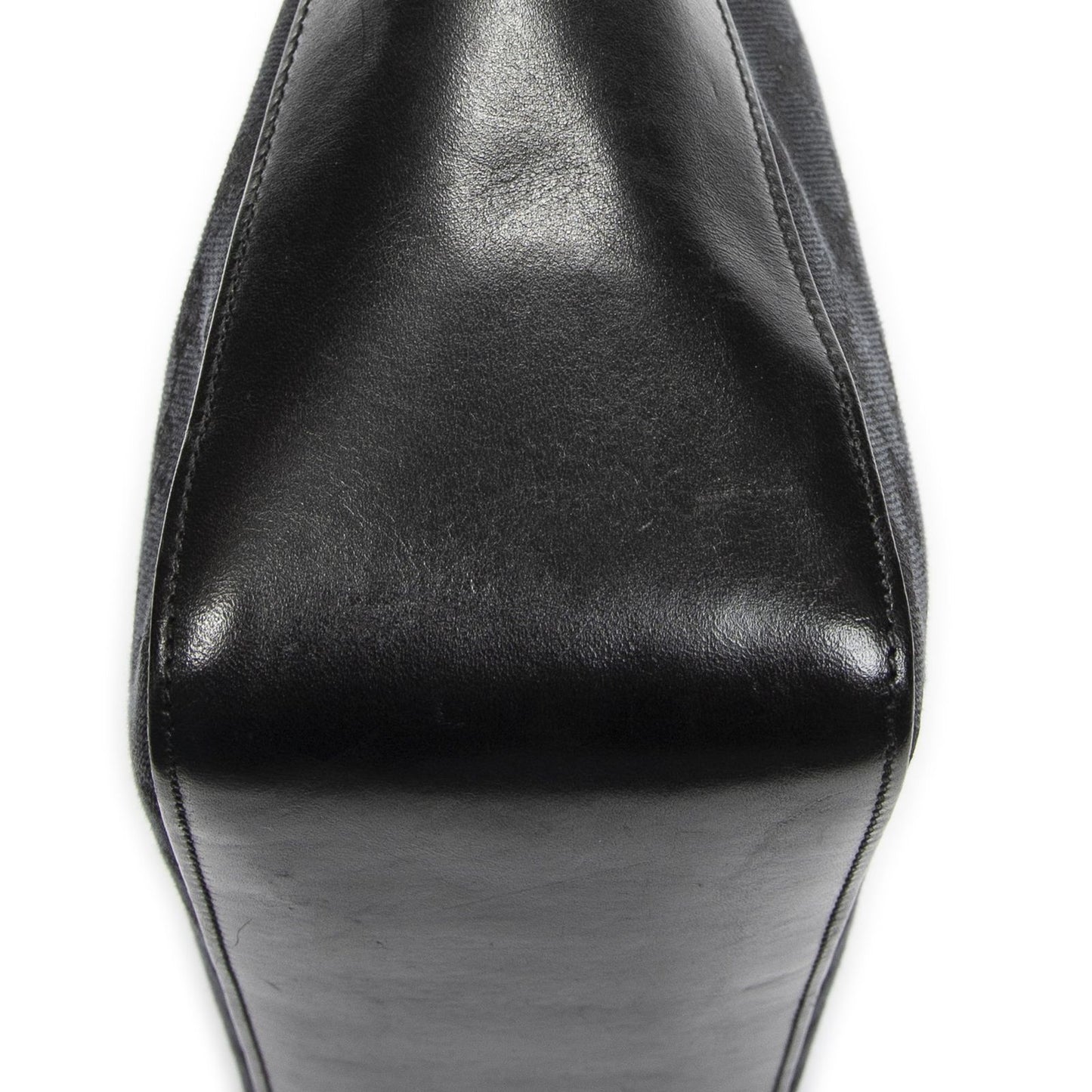 Gucci Zip Shoulder Hobo Black GG Canvas — view 7