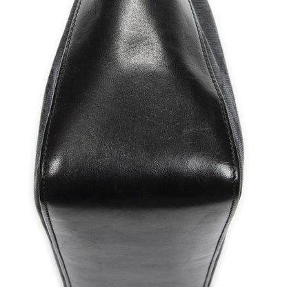 Gucci Zip Shoulder Hobo Black GG Canvas — view 7