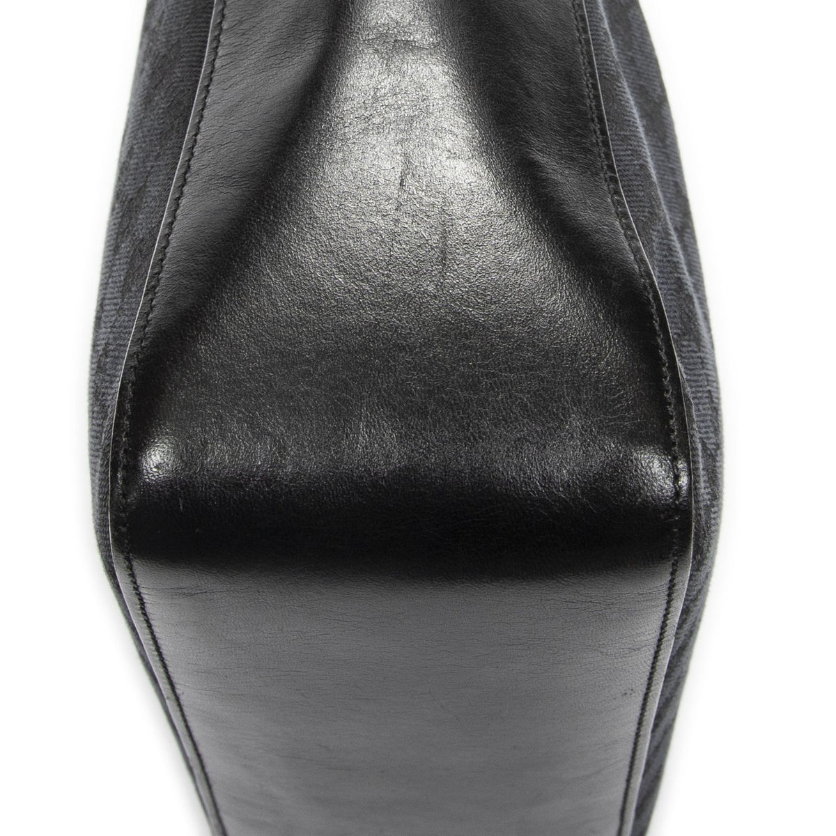 Gucci Zip Shoulder Hobo Black GG Canvas — view 8