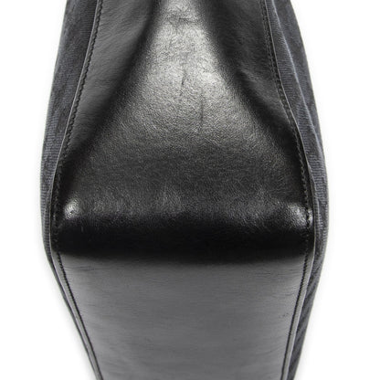 Gucci Zip Shoulder Hobo Black GG Canvas — view 8
