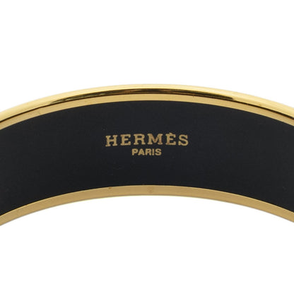 Hermes Enamel Bangle Teal Geometric Motif Bracelet — view 4