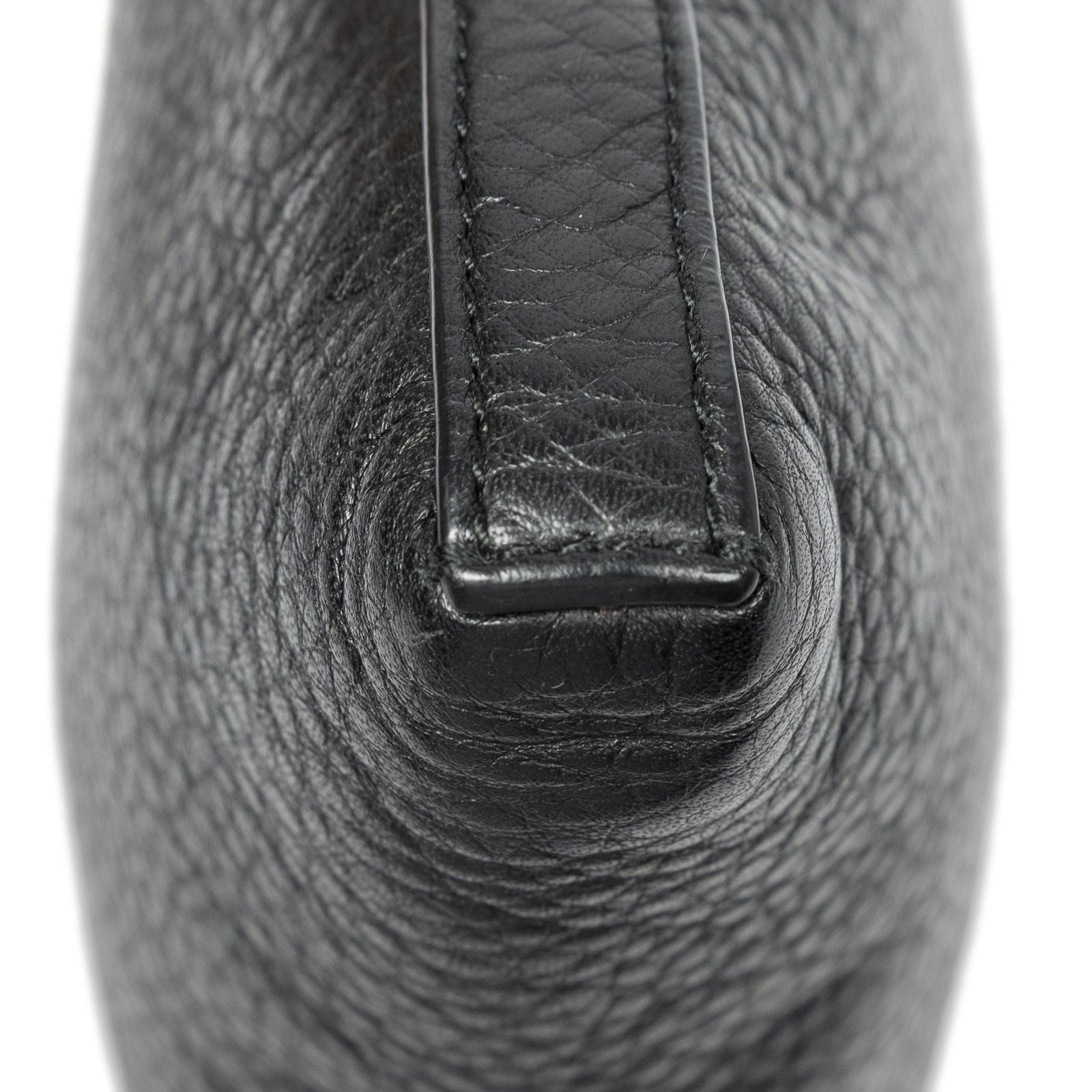Loewe Mini Heritage Square Cross Belt Bag Black Grain Calfskin Leather — view 8