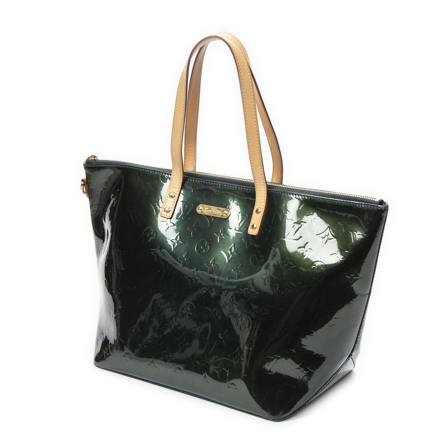 Louis Vuitton Bellevue Dark Green Monogram Vernis Shoulder Bag — view 2