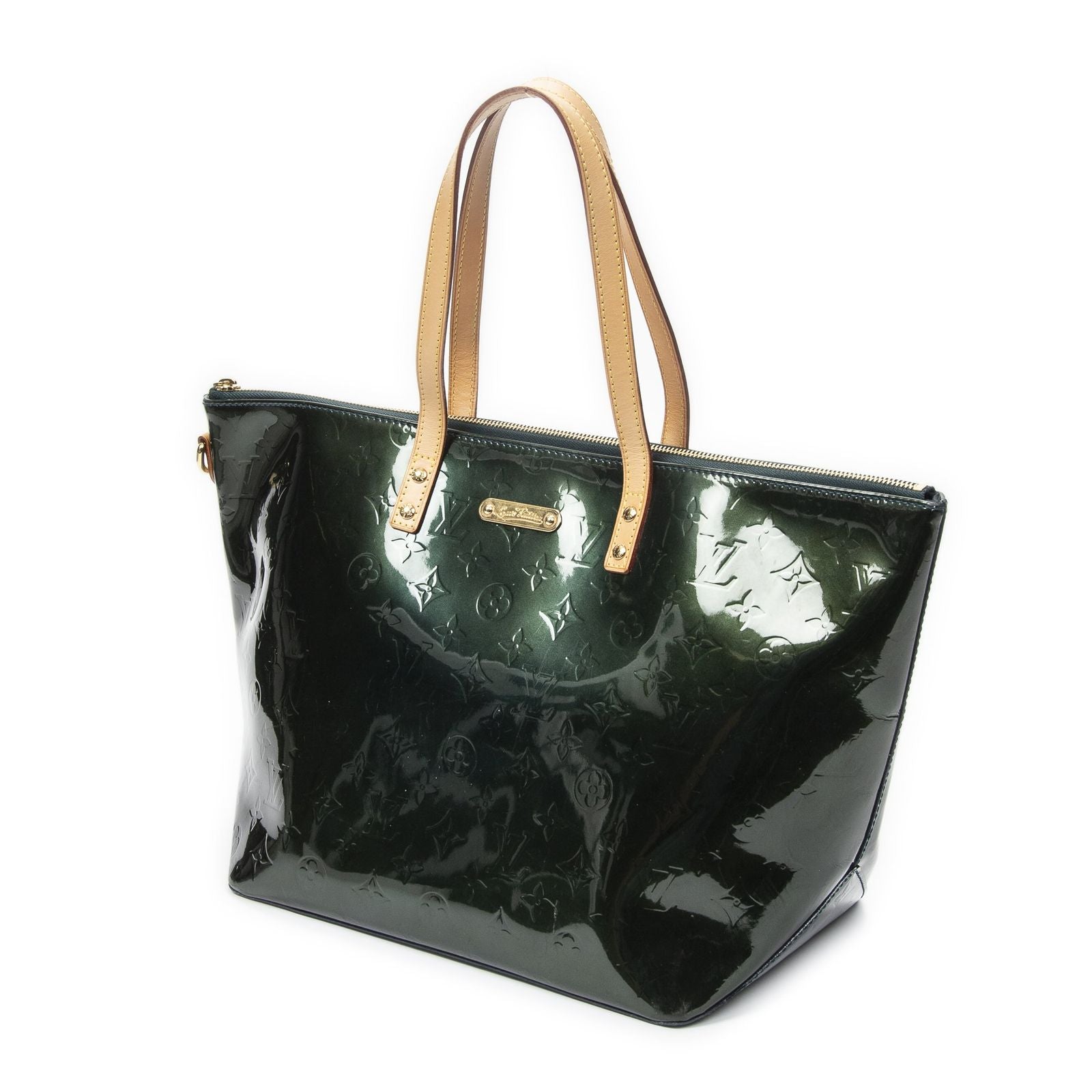 Louis Vuitton Bellevue Dark Green Monogram Vernis Shoulder Bag — view 2