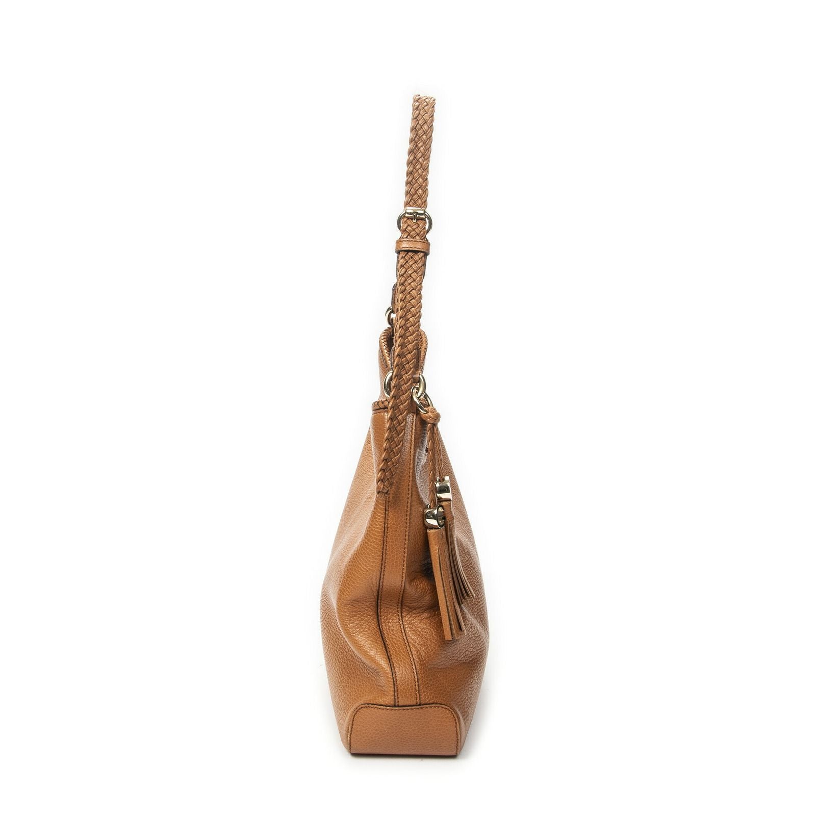 Gucci Medium Marrakech Hobo Tan Grain Calfskin Leather — view 4