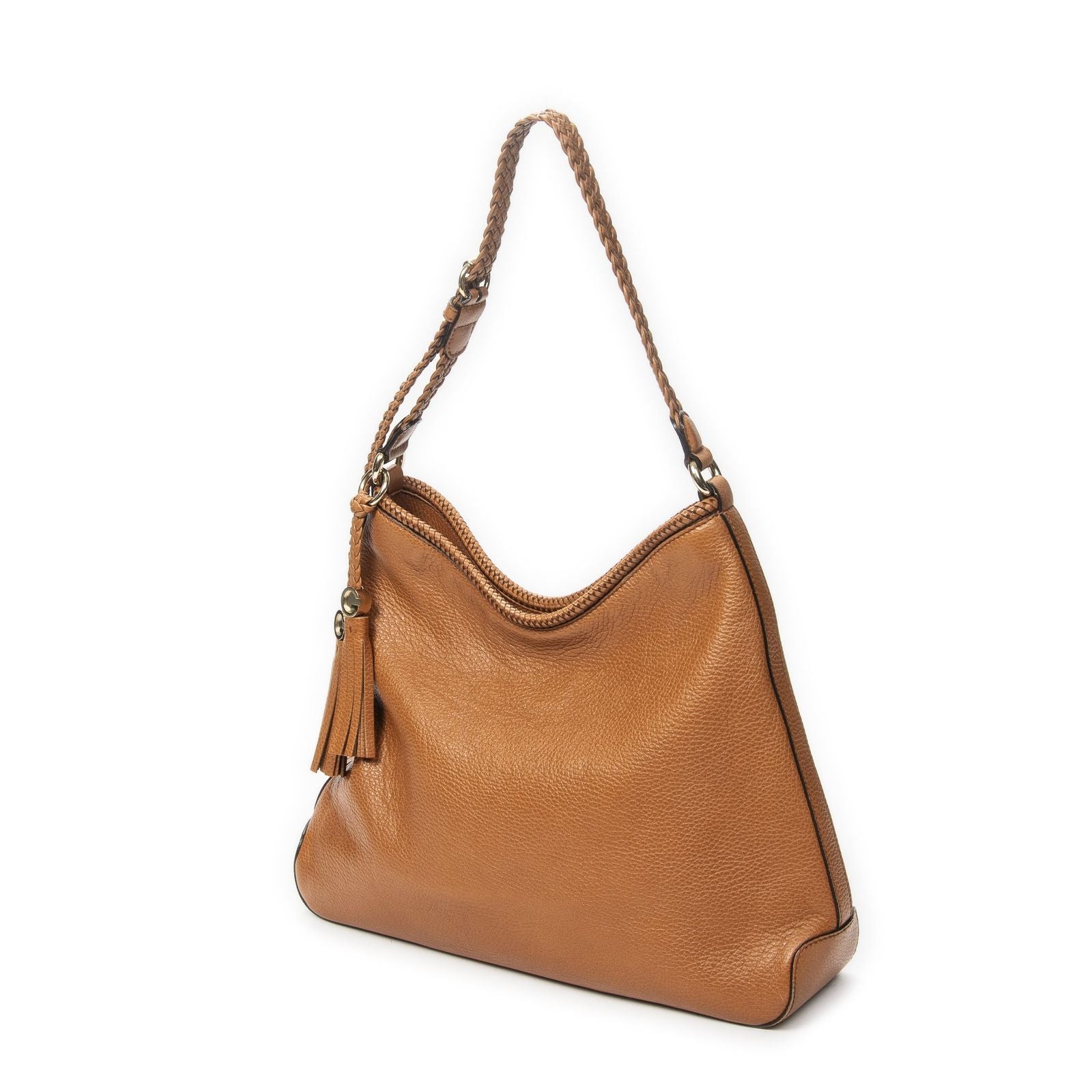 Gucci Medium Marrakech Hobo Tan Grain Calfskin Leather — view 2