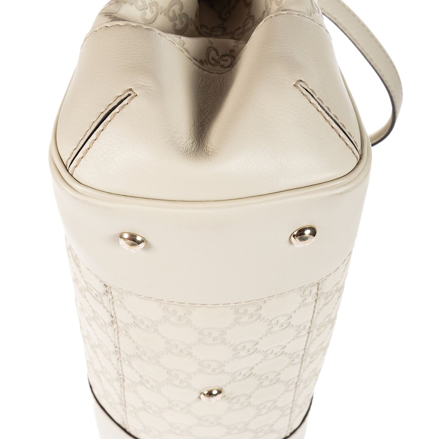 Gucci Mayfair Tote Ivory Monogram Calfskin — view 8