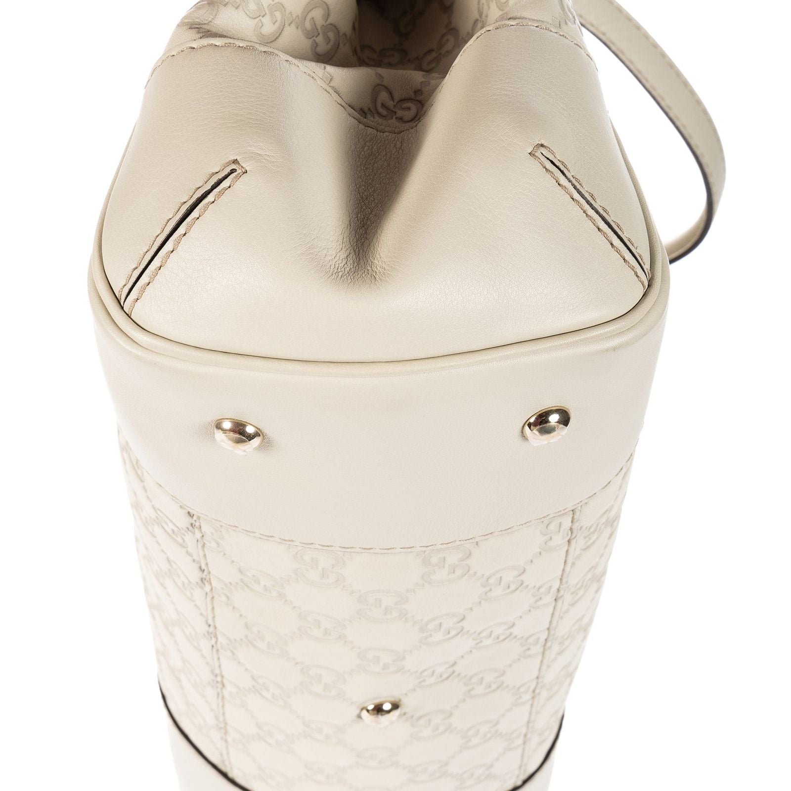 Gucci Mayfair Tote Ivory Monogram Calfskin — view 8