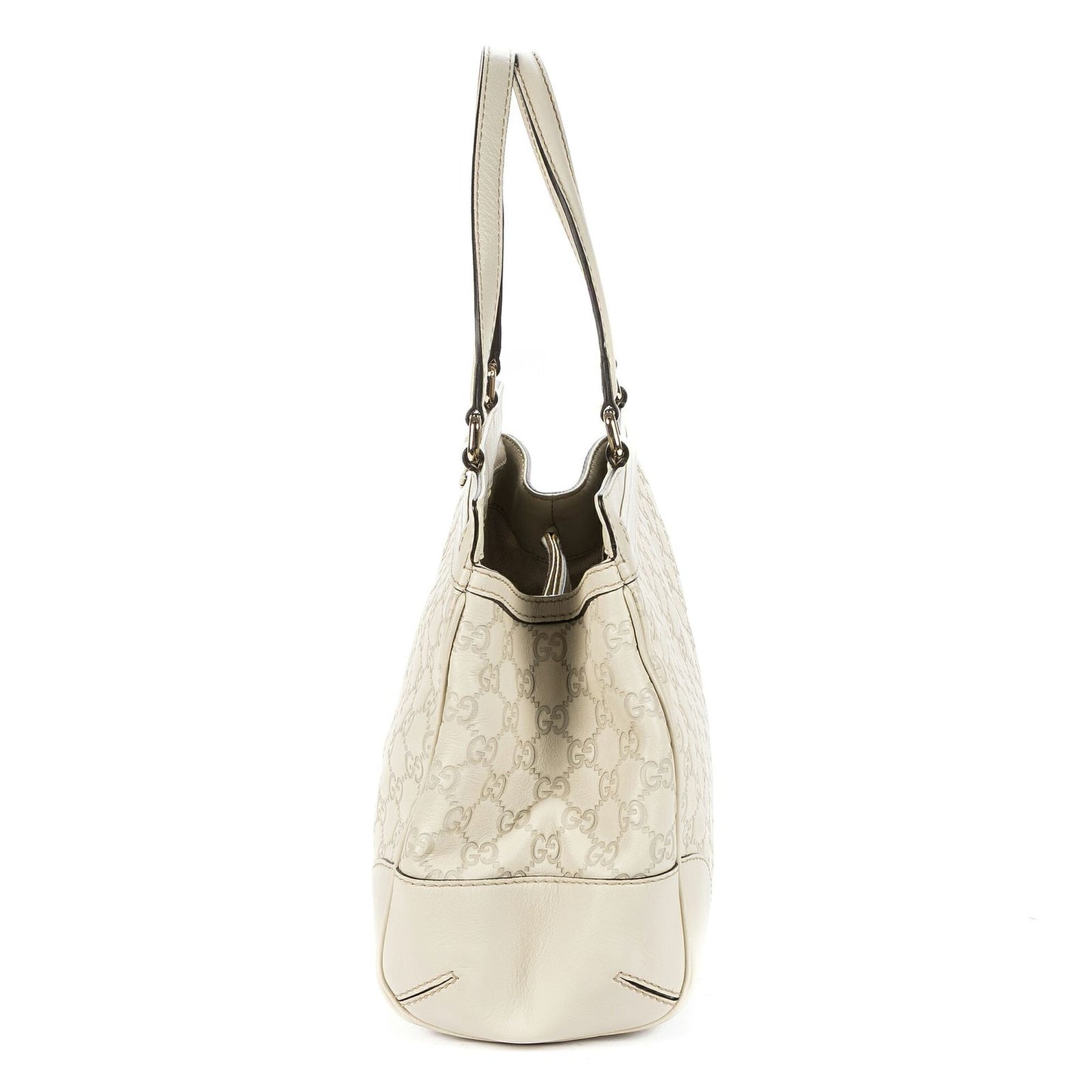Gucci Mayfair Tote Ivory Monogram Calfskin — view 3