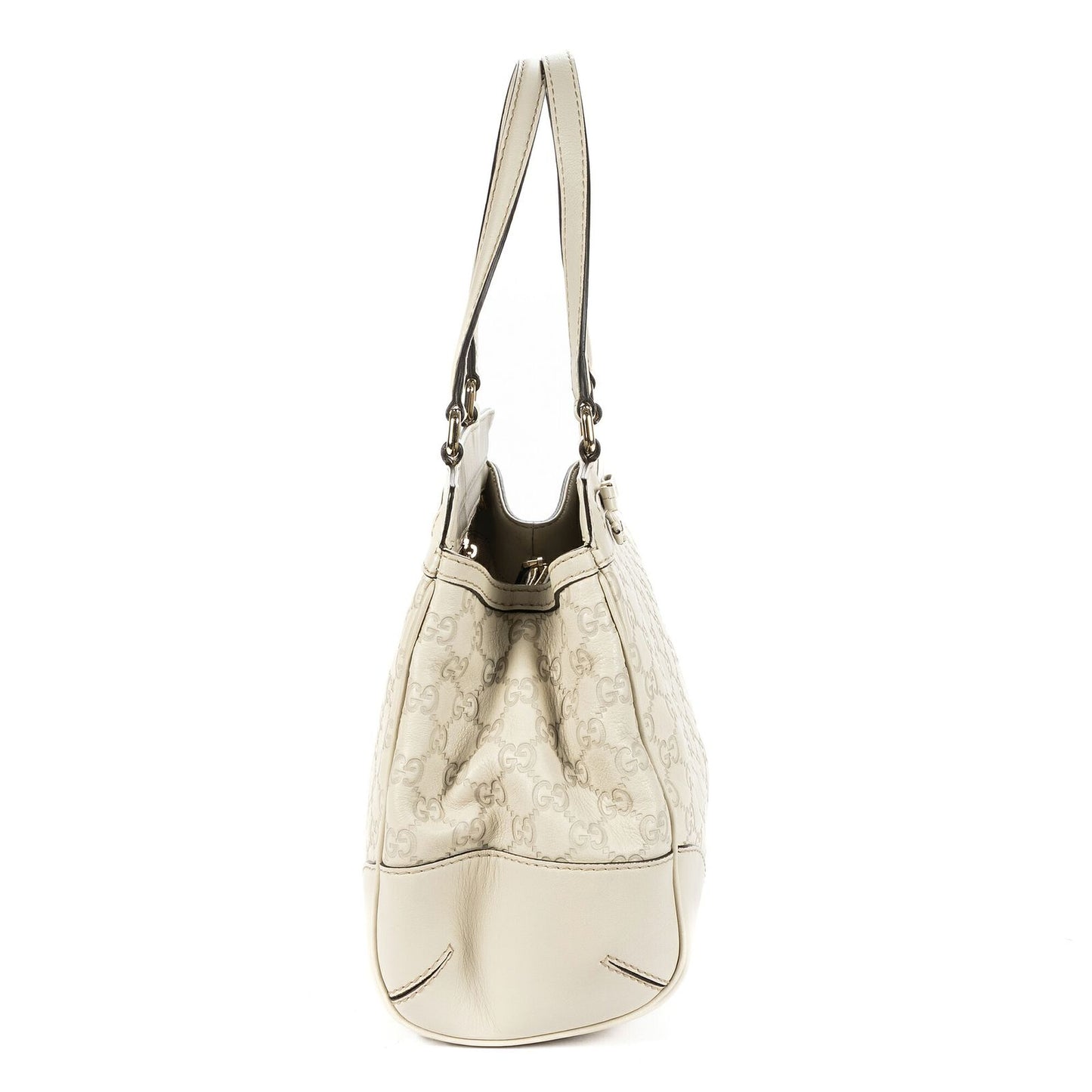 Gucci Mayfair Tote Ivory Monogram Calfskin — view 4