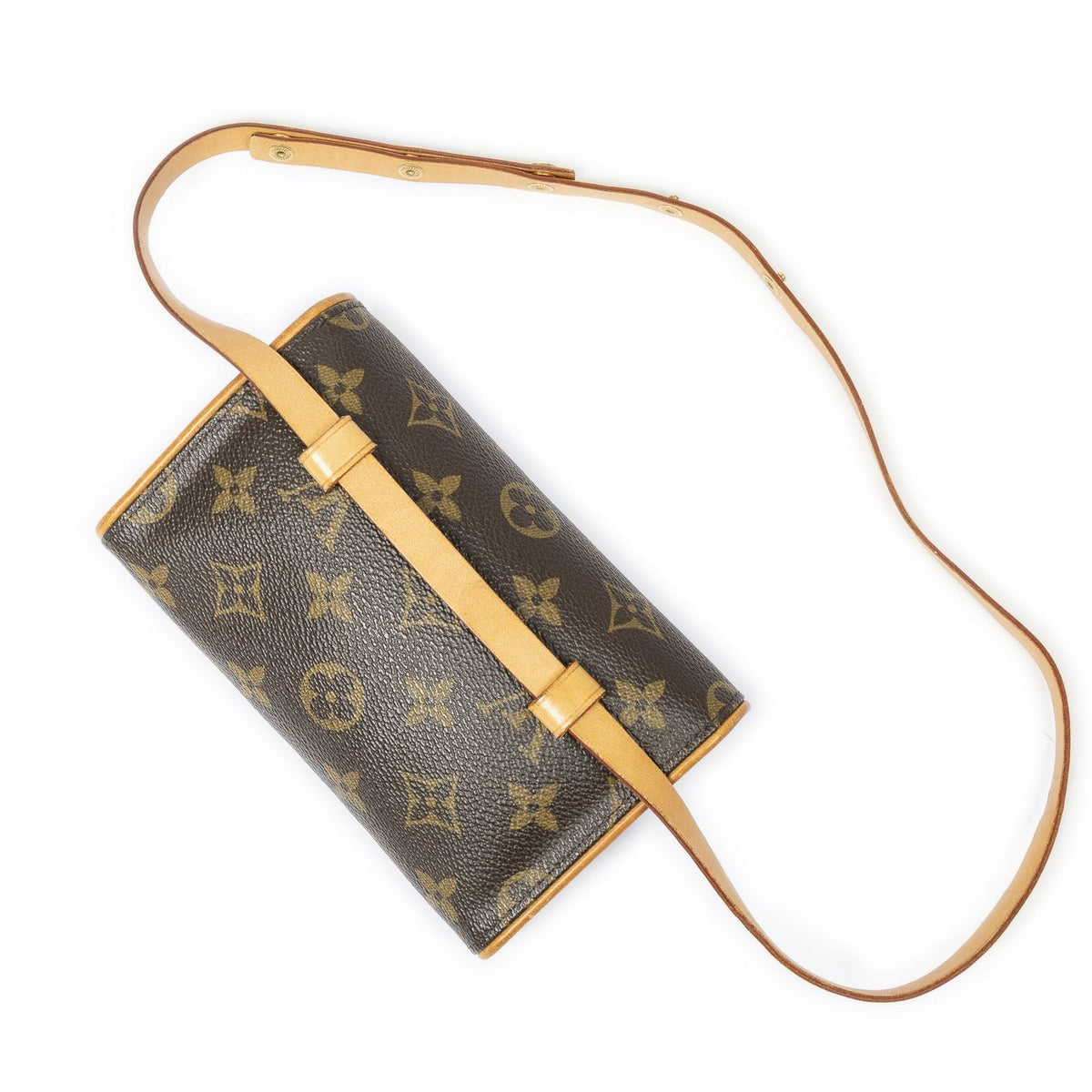 Louis Vuitton Pochette Florentine Brown Monogram Canvas Pouch — view 2