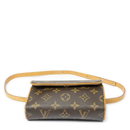 Louis Vuitton Pochette Florentine Brown Monogram Canvas Pouch — view 3