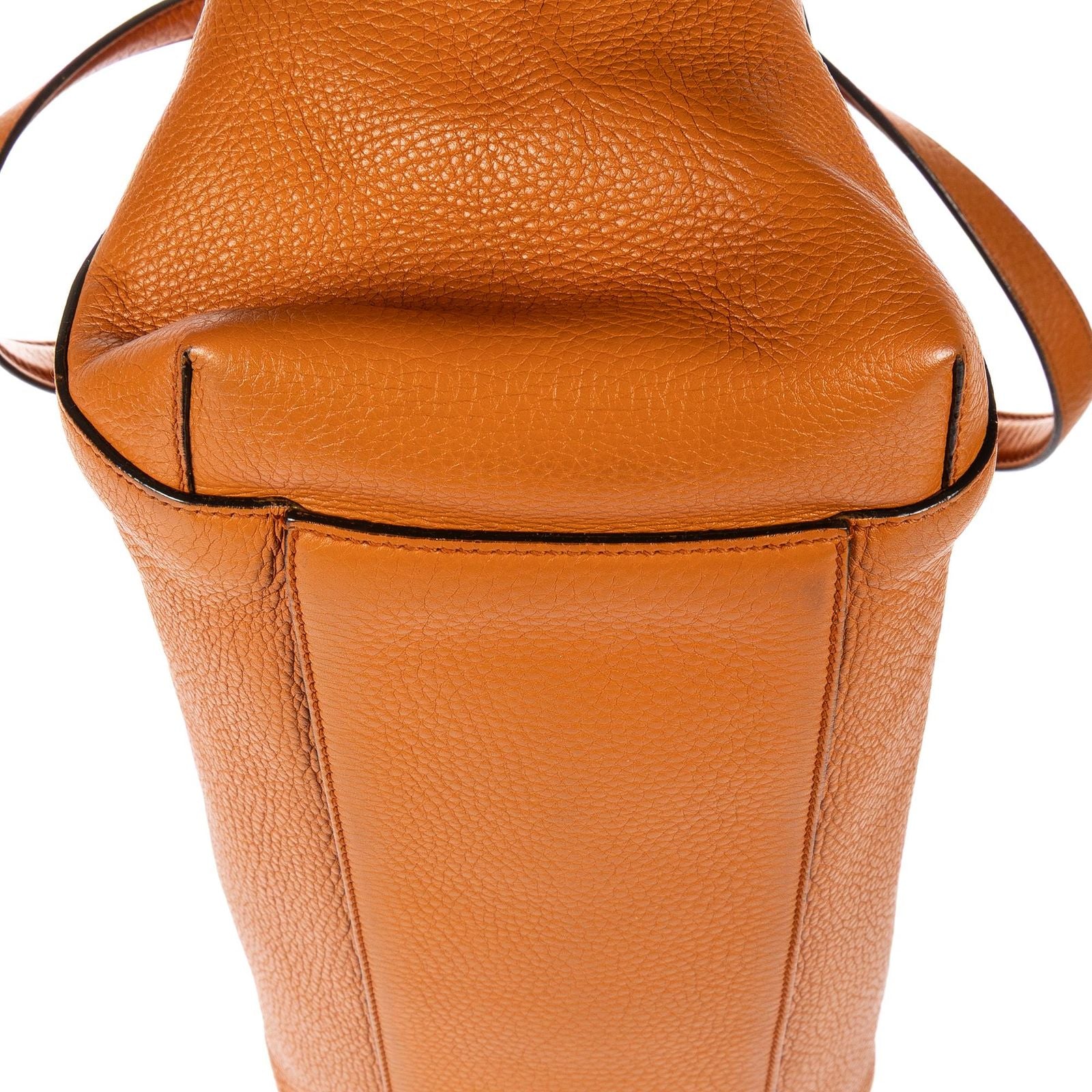 Gucci Tassel Tote Orange Grain Calfskin Leather — view 8
