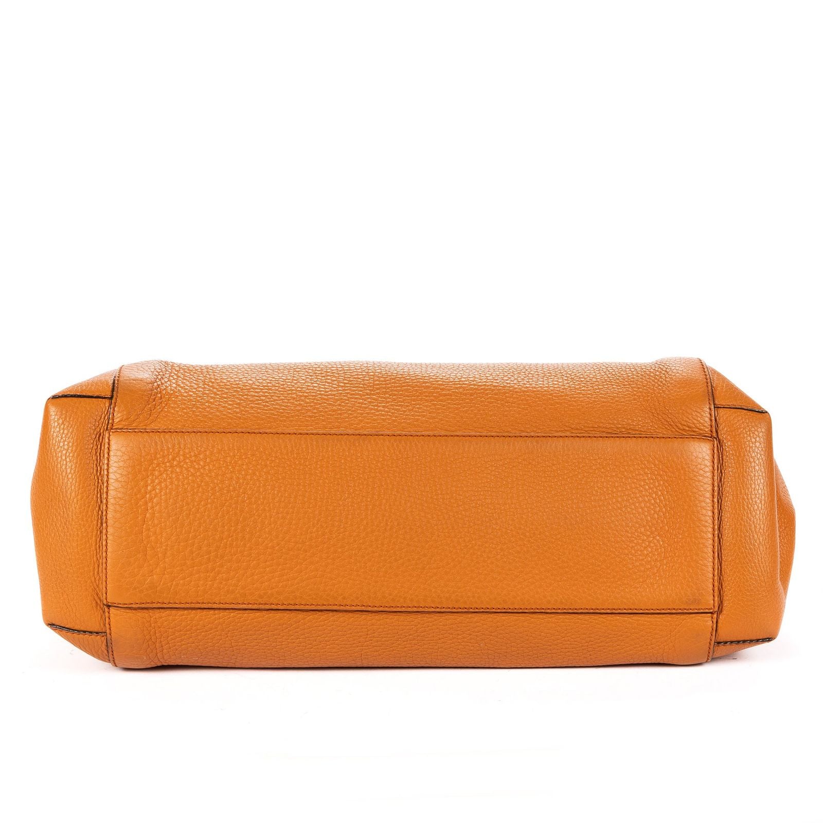 Gucci Tassel Tote Orange Grain Calfskin Leather — view 6
