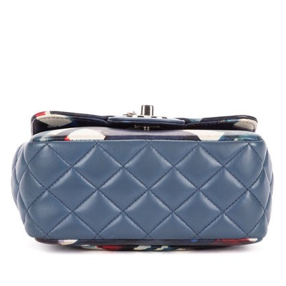 Chanel Limited Edition Mini Airlines Classic Corner Wear Flap Bag Blue White — view 6