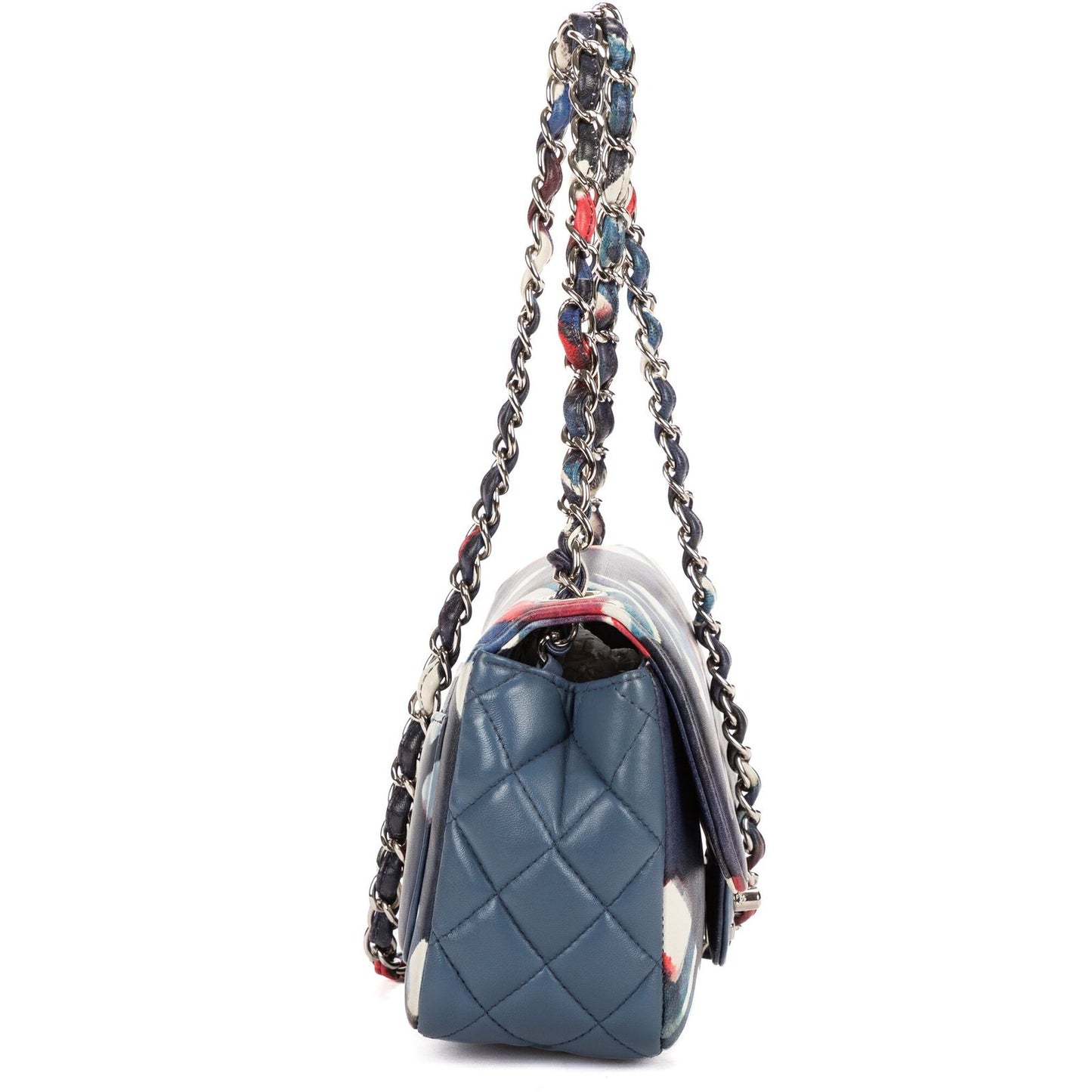 Chanel Limited Edition Mini Airlines Classic Corner Wear Flap Bag Blue White — view 4