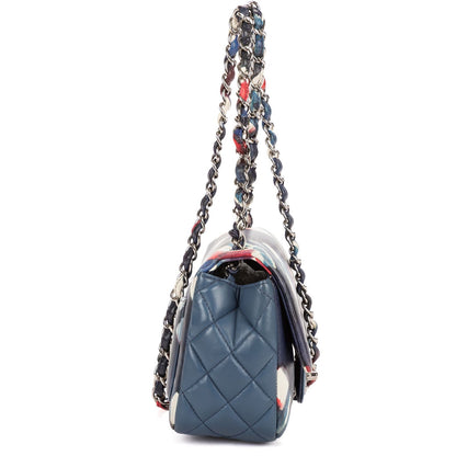 Chanel Limited Edition Mini Airlines Classic Corner Wear Flap Bag Blue White — view 4