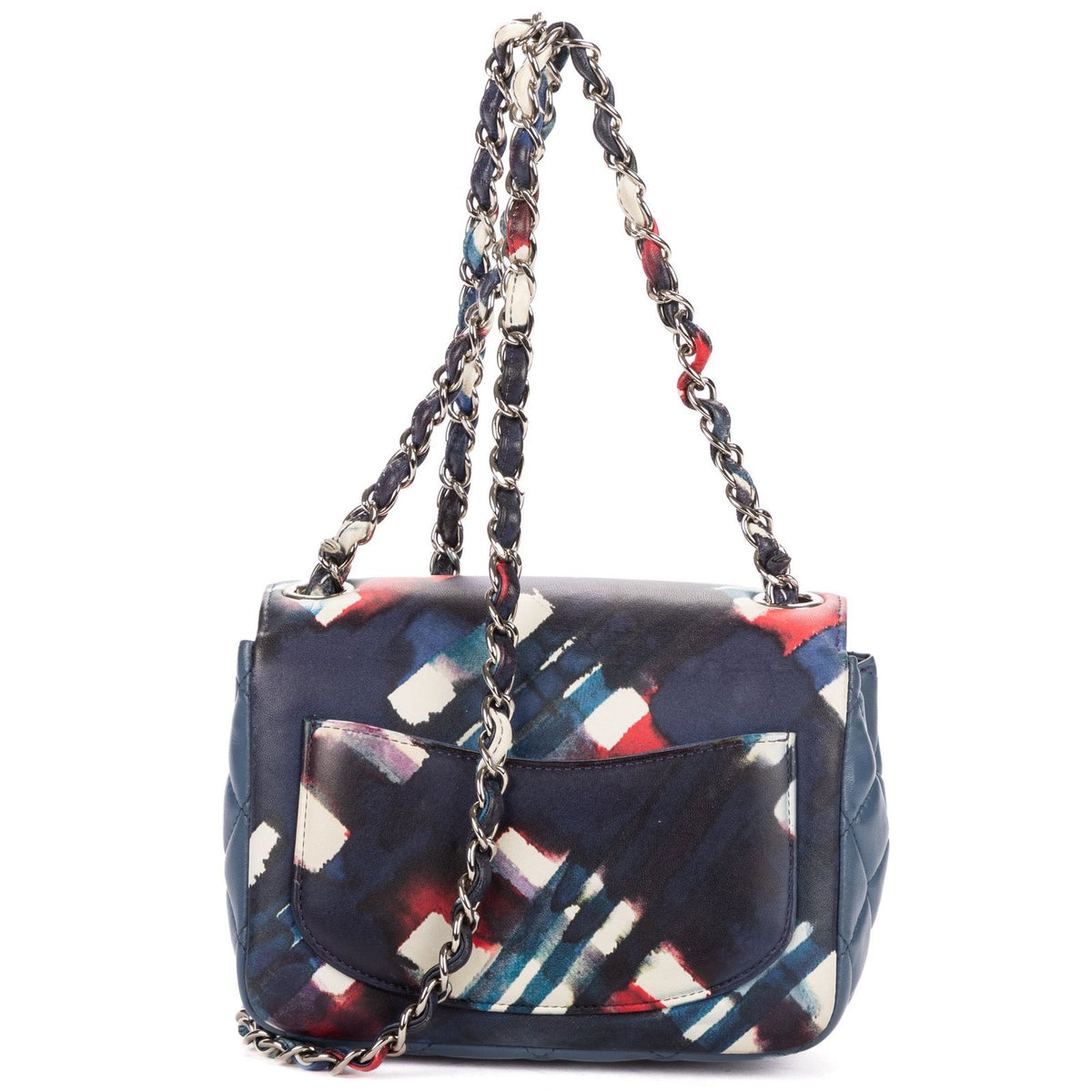 Chanel Limited Edition Mini Airlines Classic Corner Wear Flap Bag Blue White — view 5