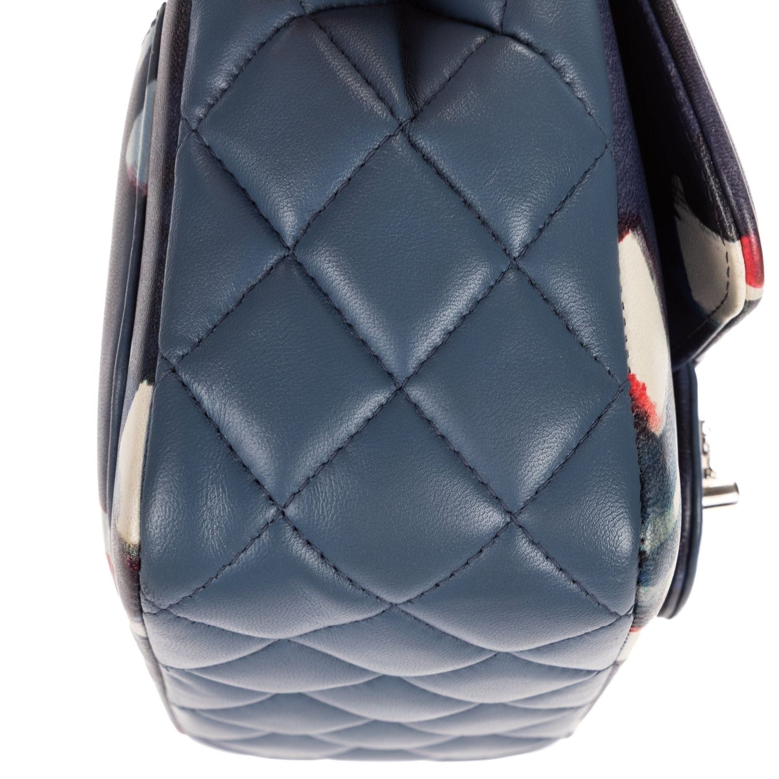 Chanel Limited Edition Mini Airlines Classic Corner Wear Flap Bag Blue White — view 8