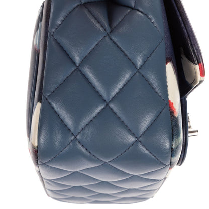 Chanel Limited Edition Mini Airlines Classic Corner Wear Flap Bag Blue White — view 8