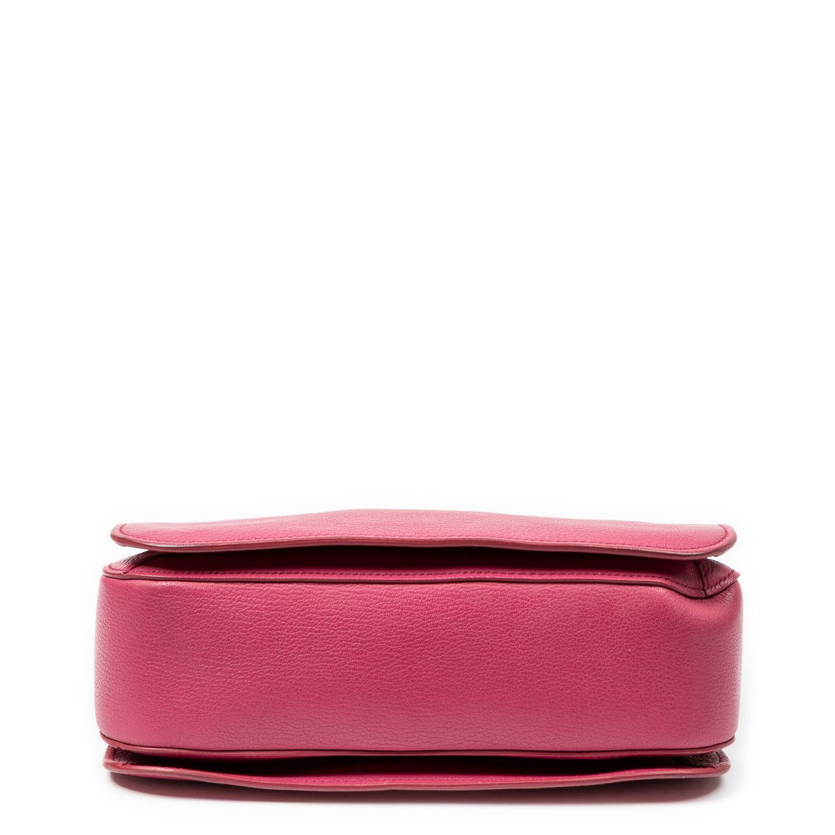 Miu Miu Mini Push Lock Executive Tote Fuchsia Madras Leather — view 6