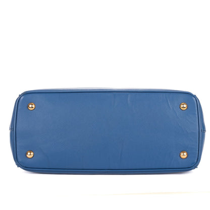 Prada Medium Garda Tote Blue Saffiano Lux Leather — view 6