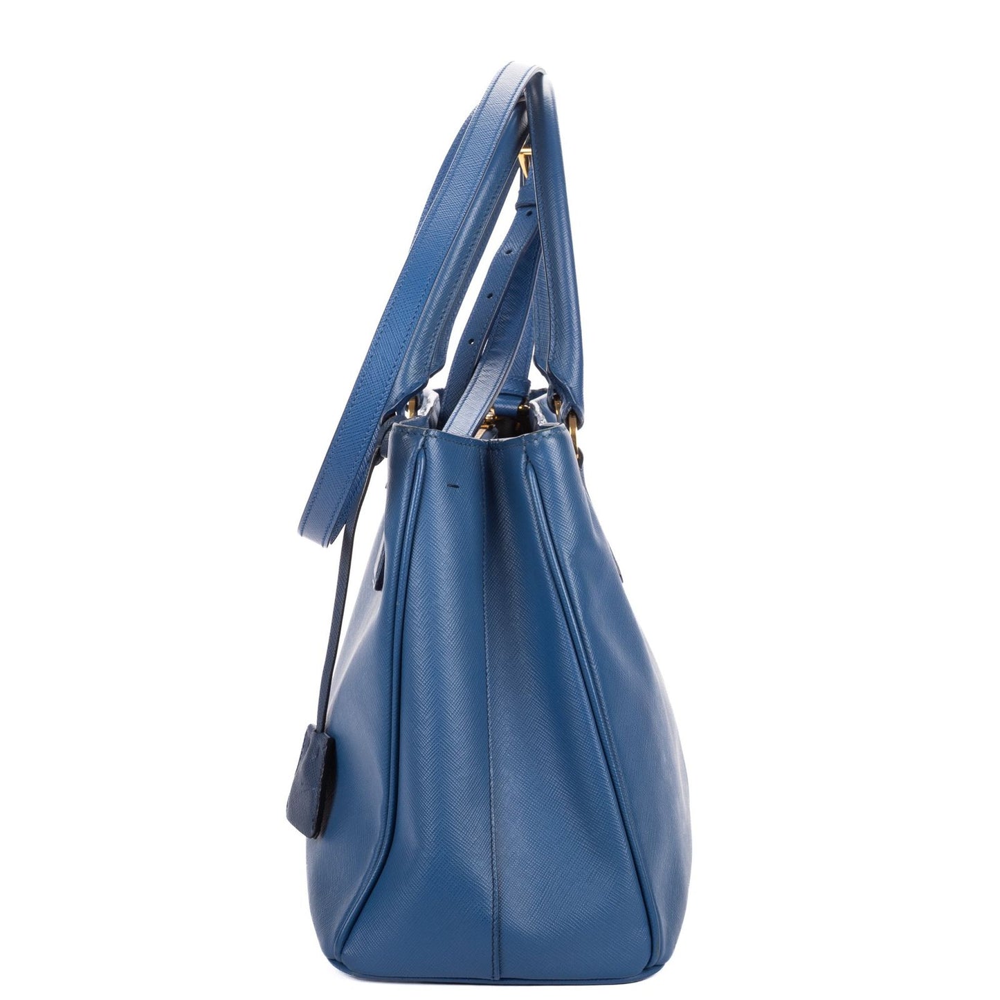Prada Medium Garda Tote Blue Saffiano Lux Leather — view 3