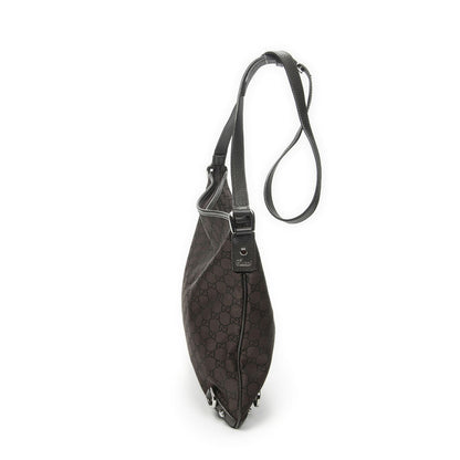 Gucci Abbey D Ring Crossbody Dark Brown GG Nylon Canvas — view 4