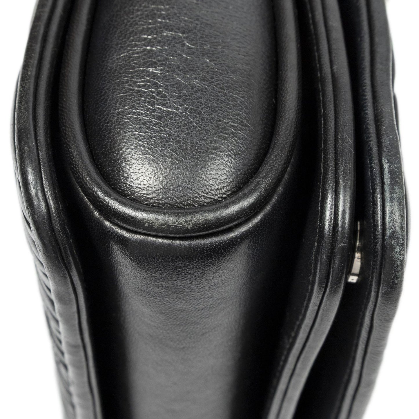Miu Miu Medium Club Chain Flap Bag Black Nappa Matelasse Leather — view 8