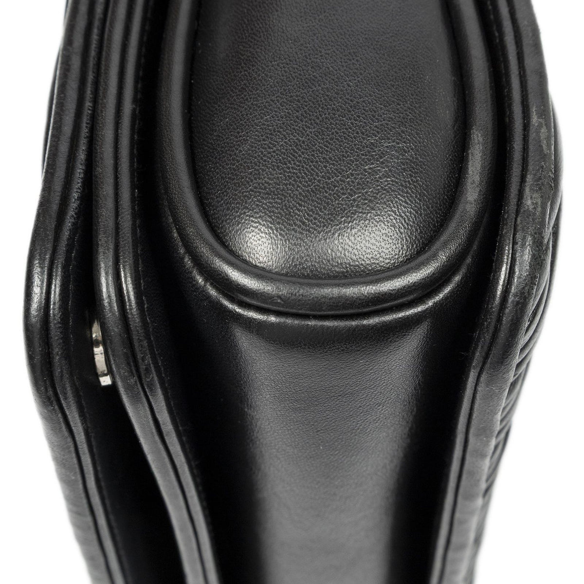 Miu Miu Medium Club Chain Flap Bag Black Nappa Matelasse Leather — view 7