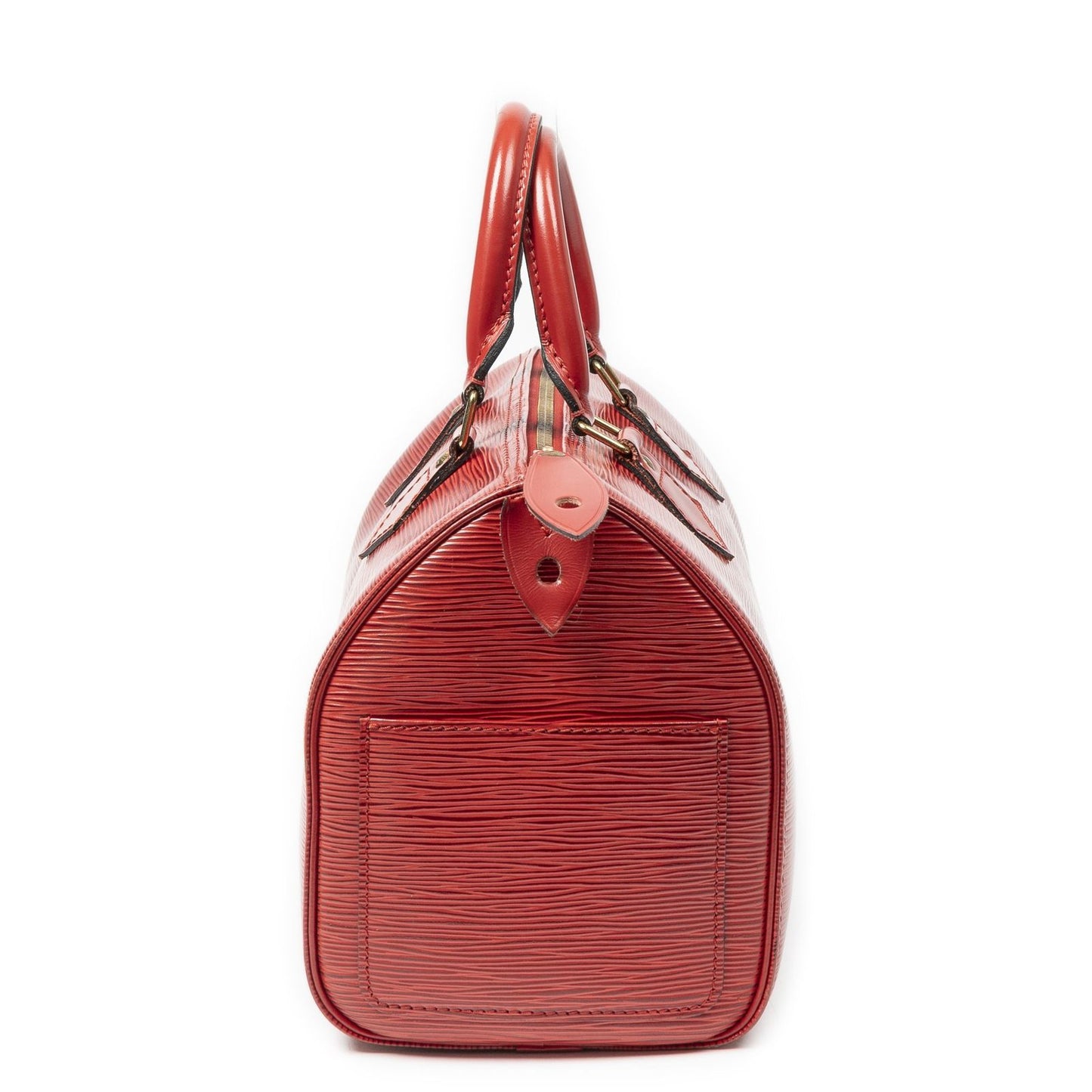 Louis Vuitton Speedy Red Epi Handbag — view 3