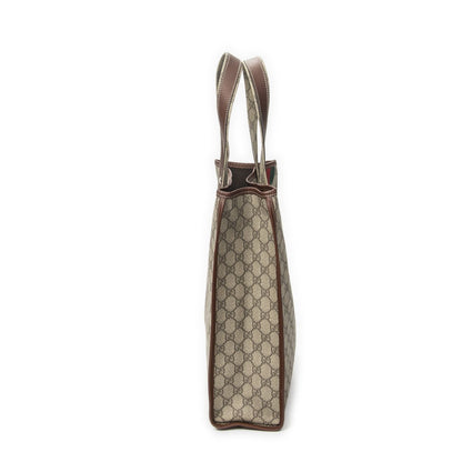 Gucci Vertical Tote Brown Beige Supreme Canvas — view 4
