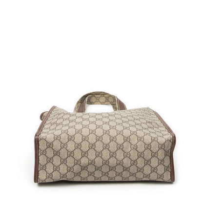 Gucci Vertical Tote Brown Beige Supreme Canvas — view 6
