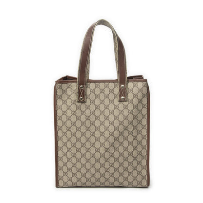 Gucci Vertical Tote Brown Beige Supreme Canvas — view 5