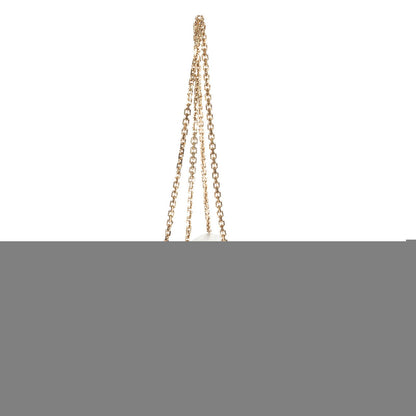 Dior Miss Dior Wallet on Chain Metallic Gray Cannage Lambskin Leather Shoulder — view 3