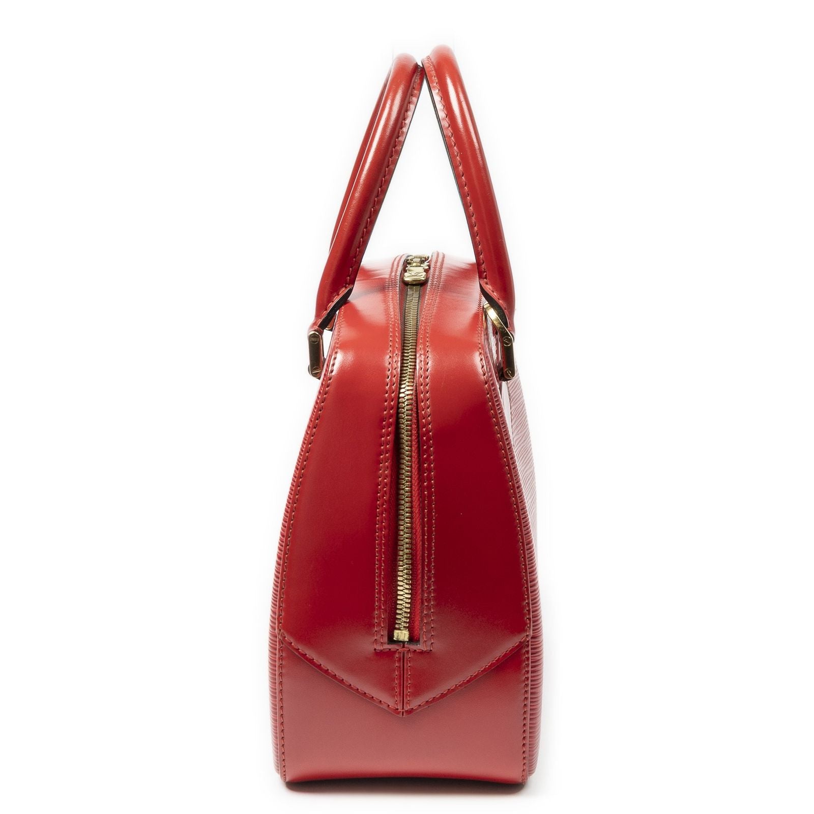 Louis Vuitton Blanc Red Epi Handbag — view 4