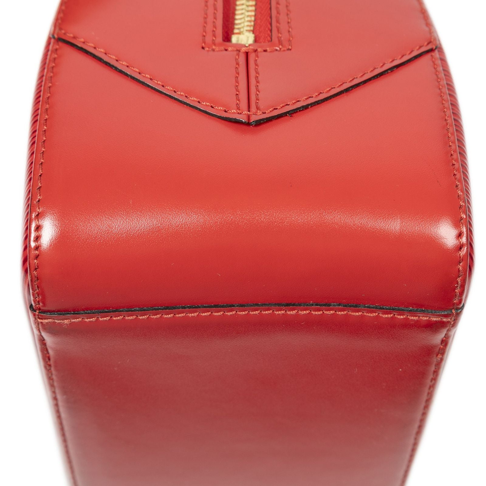 Louis Vuitton Blanc Red Epi Handbag — view 8