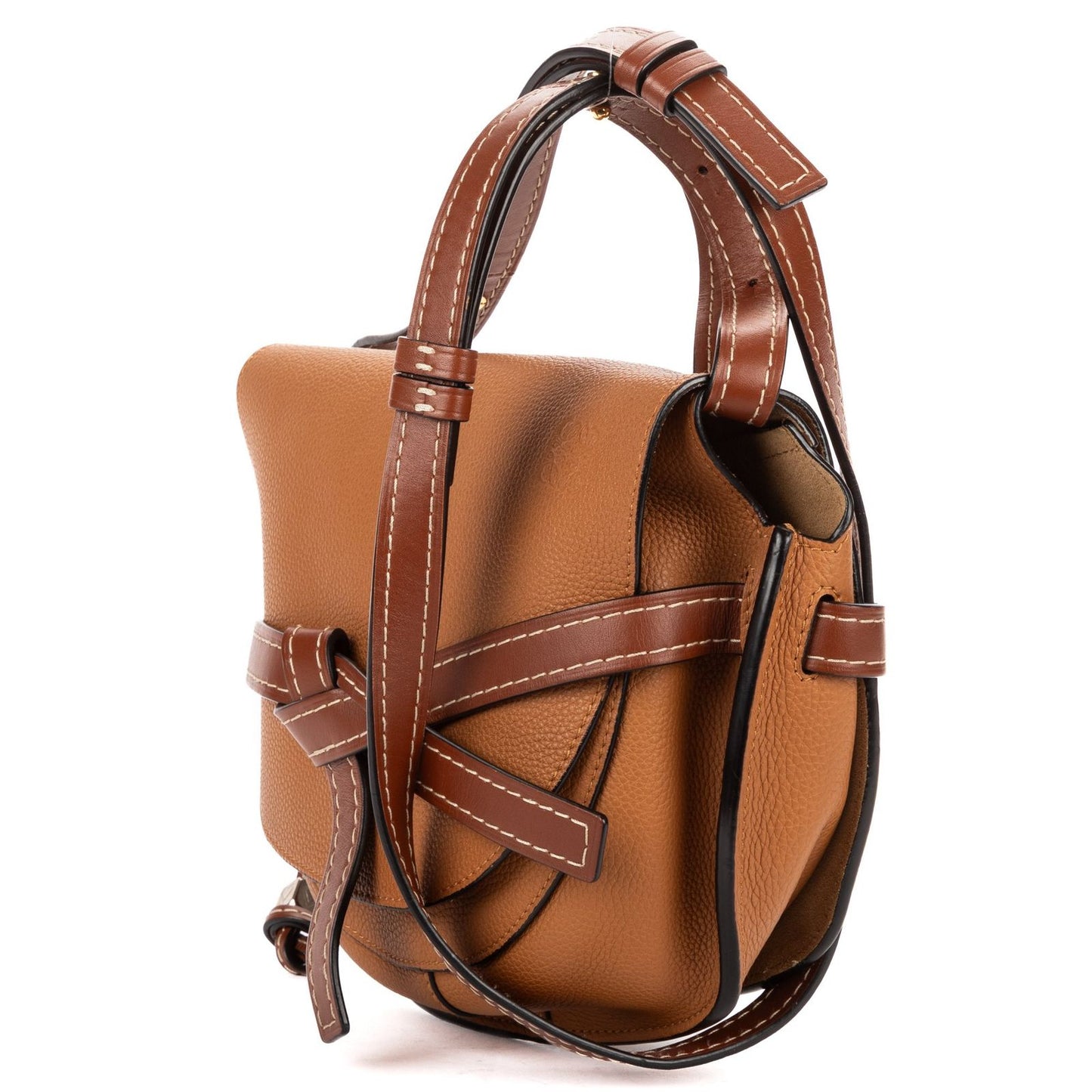 Loewe Gate Belt Bag Brown Calfskin Leather — view 2