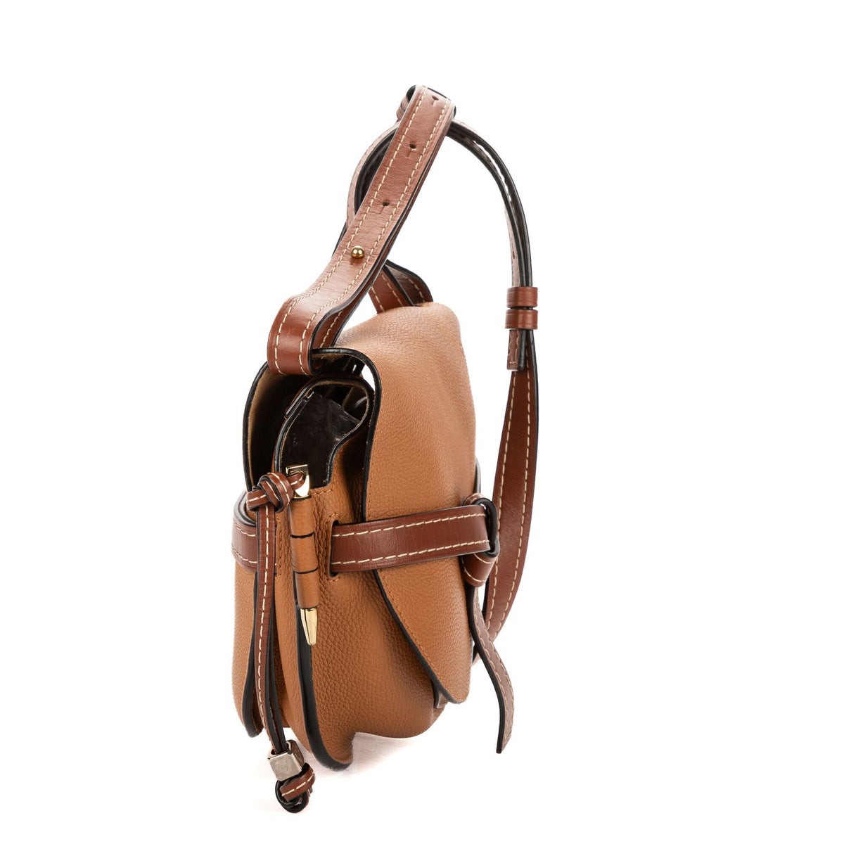 Loewe Gate Belt Bag Brown Calfskin Leather — view 4
