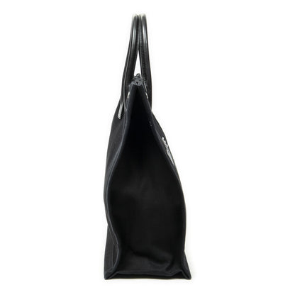 Saint Laurent Vertical Rive Gauche Tote Black Canvas — view 4